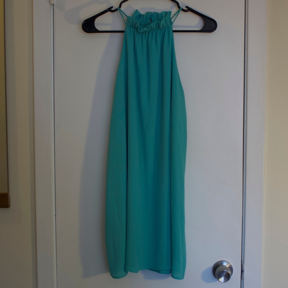 Turquoise Mini Dress